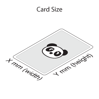 card dimensions example
