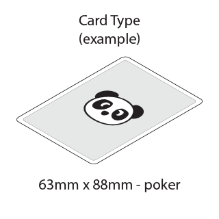 standard card size examples