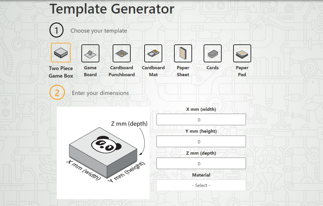 Boda Games Template Generator - Boda Games Manufacturing