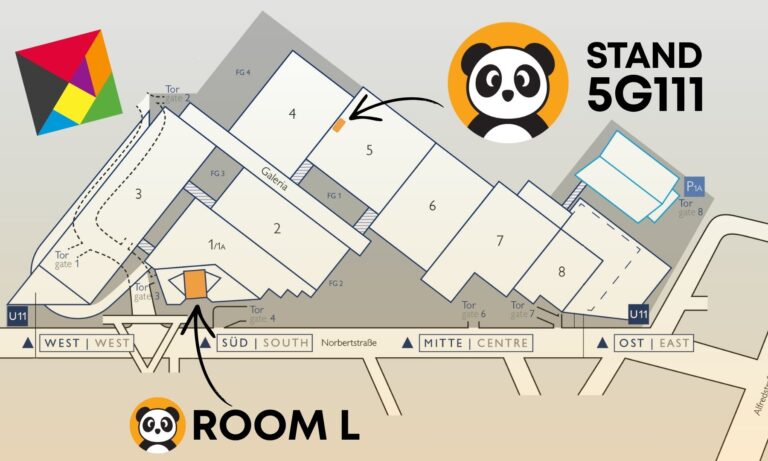Panda Game Manufacturing booth at SPIEL Essen 2026, Hall 5, Booth 5G111